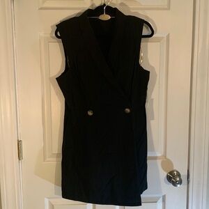 NWT Doe & Rae 100% Cotton Black Romper Size L. 224